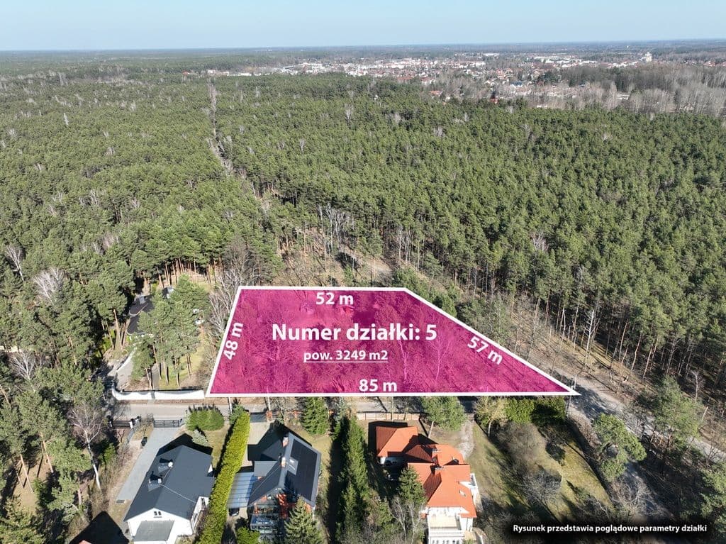 Peaceful building plot in green Wawer, 3249 m² – 7