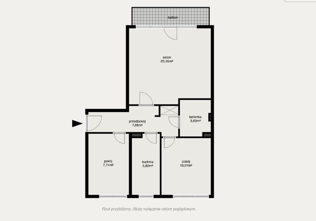 Charming three-room apartment with balcony in Mokotów – 14