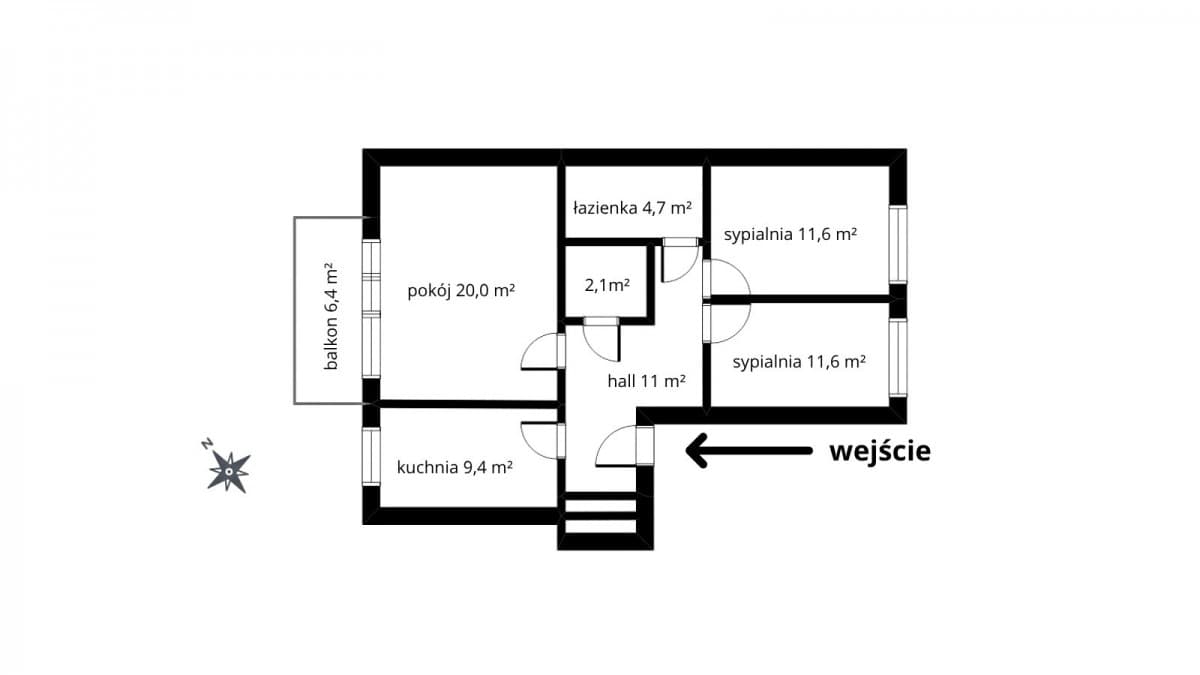 Spacious 3-room apartment in green Bemowo – 3