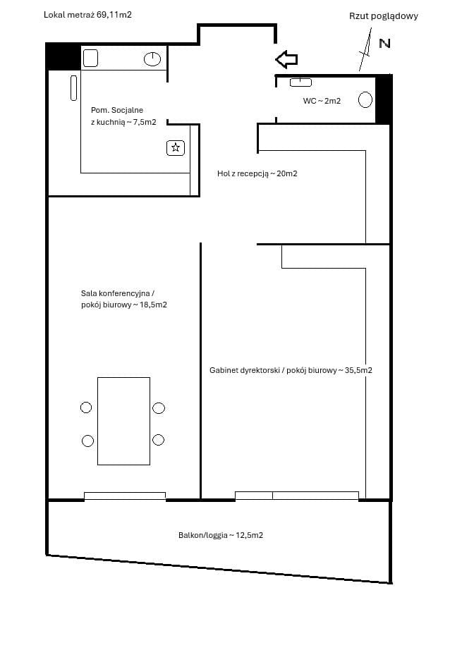 Office space 69 m² near Świętokrzyska Metro – 23