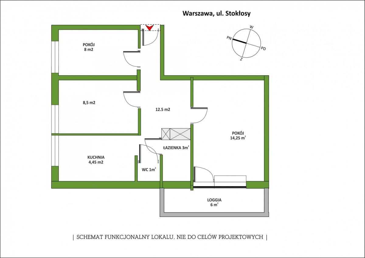 Bright 3-room apartment 5 min from metro – 1