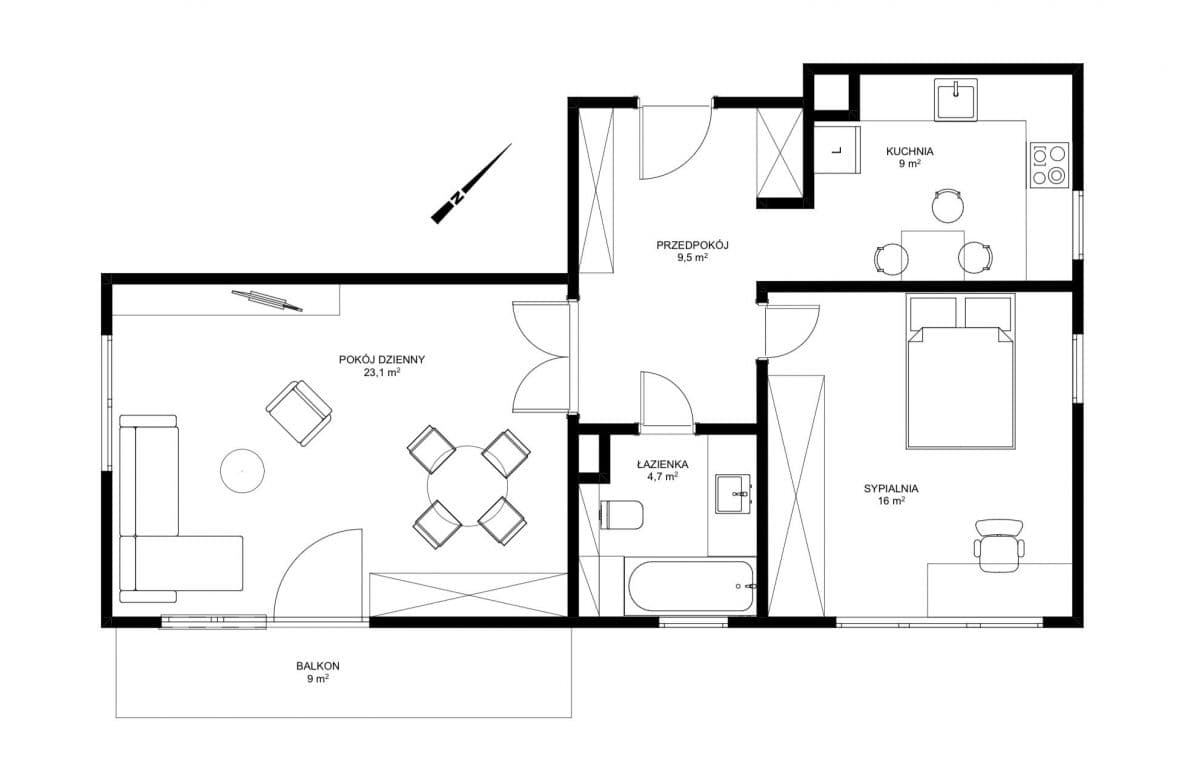 Modern 2-room apartment with large balcony in Tarchomin – 15