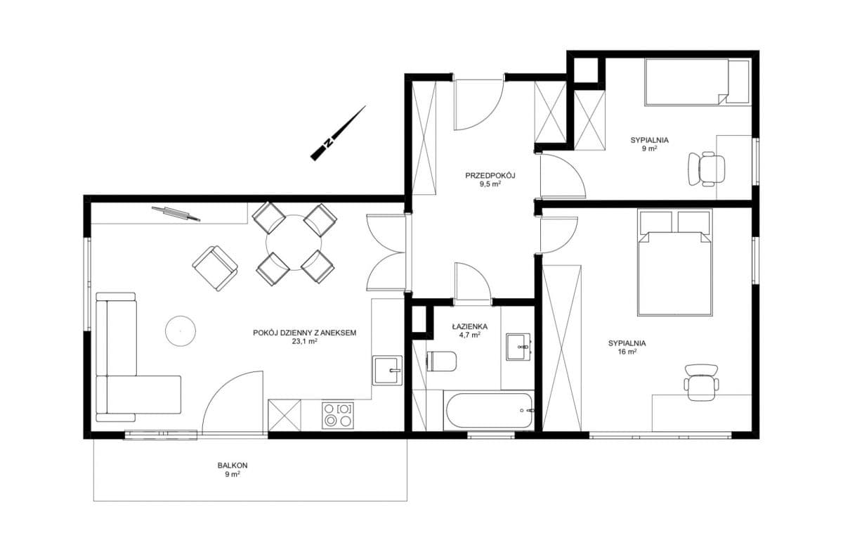 Modern 2-room apartment with large balcony in Tarchomin – 16